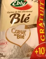 Sucre et nutriments contenus dans Coeur de ble