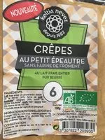 Quantité de sucre dans 6 Crêpes au petit épeautre