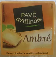 İçindeki şeker miktarı Fromage au lait pasteurisé PAVE D'AFFINOIS ambré, 30% MG