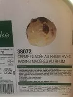 Cantidad de azúcar en Crème glacée rhum avec raisins macérés au rhum