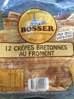 Sucre et nutriments contenus dans Creperie bosser