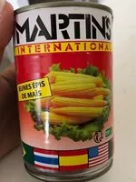 Sucre et nutriments contenus dans Martins international