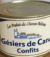 Jumlah gula yang masuk Gesiers de canards confits