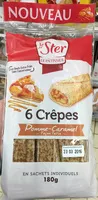 Crepes fourrees a la pomme et au caramel