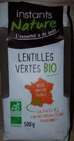 Количество сахара в Lentilles vertes biologiques