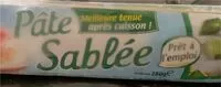 Quantité de sucre dans Pate sablée