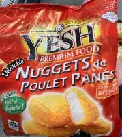 Sucre et nutriments contenus dans Yesh premium food