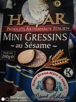 Quantité de sucre dans Mini gressin au sésame