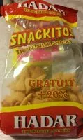 Sucre et nutriments contenus dans Snackitos