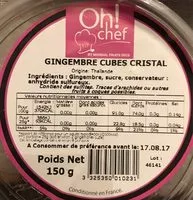 Sucre et nutriments contenus dans Oh chef de mondial fruits secs