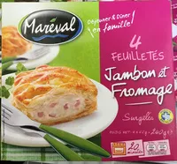 入っている砂糖の量 4 feuilletés Jambon et Fromage surgelés