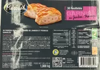 入っている砂糖の量 30 Feuilletés garnis au Jambon-Fromage, Surgelés