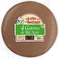 Quantité de sucre dans 4 Galettes de Blé Noir Biologiques Tradition Bretagne en sachet