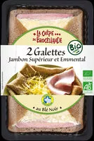 Quantité de sucre dans 2 Galettes Jambon Supérieur et Emmental Biologiques