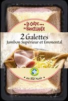 Quantité de sucre dans 2 Galettes Jambon Supérieur et Emmental