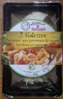 Quantité de sucre dans 2 galettes paysanne aux pommes de terre lardons et oignons