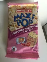入っている砂糖の量 Popcorn micro-ondes sucré