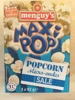Zuckermenge drin Popcorn salé