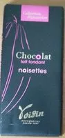 Amount of sugar in Chocolat lait fondant noisettes