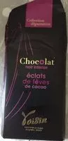 Amount of sugar in Tablette Chocolat Noir Intense Feve De Cacao