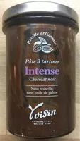 Amount of sugar in Pâte à tartiner intense chocolat noir