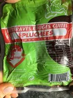 Jumlah gula yang masuk Betteraves rouges cuites épluchées