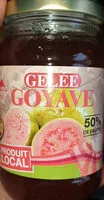 Sokerin määrä sisällä Gelée Goyave