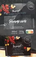 Количество сахара в Sorbet  pomme verte