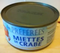 Zuckermenge drin Miettes de crabe 