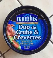 Количество сахара в Bte 103G Duo Crabe Crevettes Nautilus