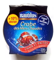 Количество сахара в Crabe des mers chaudes
