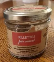 入っている砂糖の量 Rillettes pur canard