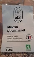 Sokerin määrä sisällä Muesli gourmand