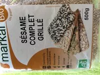 Amount of sugar in Sésame complet grillé