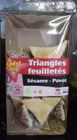 Zuckermenge drin Triangles feuilletés - Sésame-Pavot