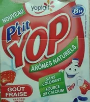 Quantité de sucre dans P'tit Yop goût Fraise