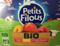 Sucre et nutriments contenus dans Petits filous pots bio