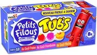 Sucre et nutriments contenus dans Petits filous tub s