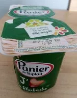Quantité de sucre dans Panier de Yoplait j'aime la rhubarbe
