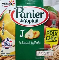 Quantité de sucre dans Yaourt poire et pêche