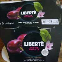 चीनी की मात्रा Yaourt sucré à la cerise griotte 2 x 115 g