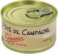 含糖量 Pate de campagne TEYSSIER
