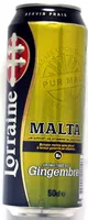 Jumlah gula yang masuk Malta Lorraine au gingembre