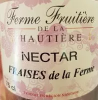 Quantité de sucre dans Nectar de fraises