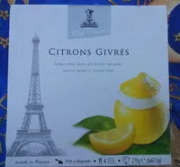 Jumlah gula yang masuk Chef dessert, citrons givrés