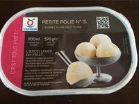 Sokerin määrä sisällä Sorbet Plein fruit poire