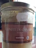 Sucre et nutriments contenus dans Castaing