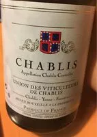 Sucre et nutriments contenus dans Union des viticulteurs de chablis