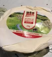 Sokerin määrä sisällä Beurre de baratte cru du Cotentin doux