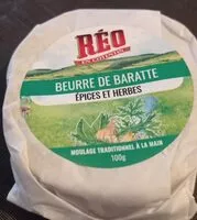 Sokerin määrä sisällä Beurre de baratte